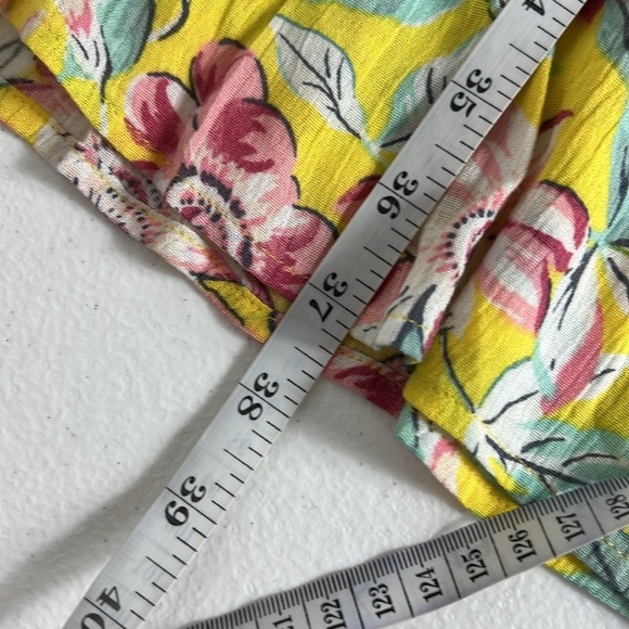 Loft Beach Sz XXL Floral Sundress Yellow w/Tie NWT Summer Beachy Vacation - Picture 8 of 9